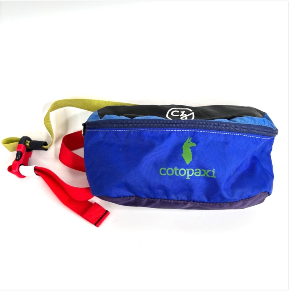 Cotopaxi Bataan Fanny Pack Del Dia Belt Bag Travel Cobalt Blue Colorblock Hiking - Picture 7 of 7